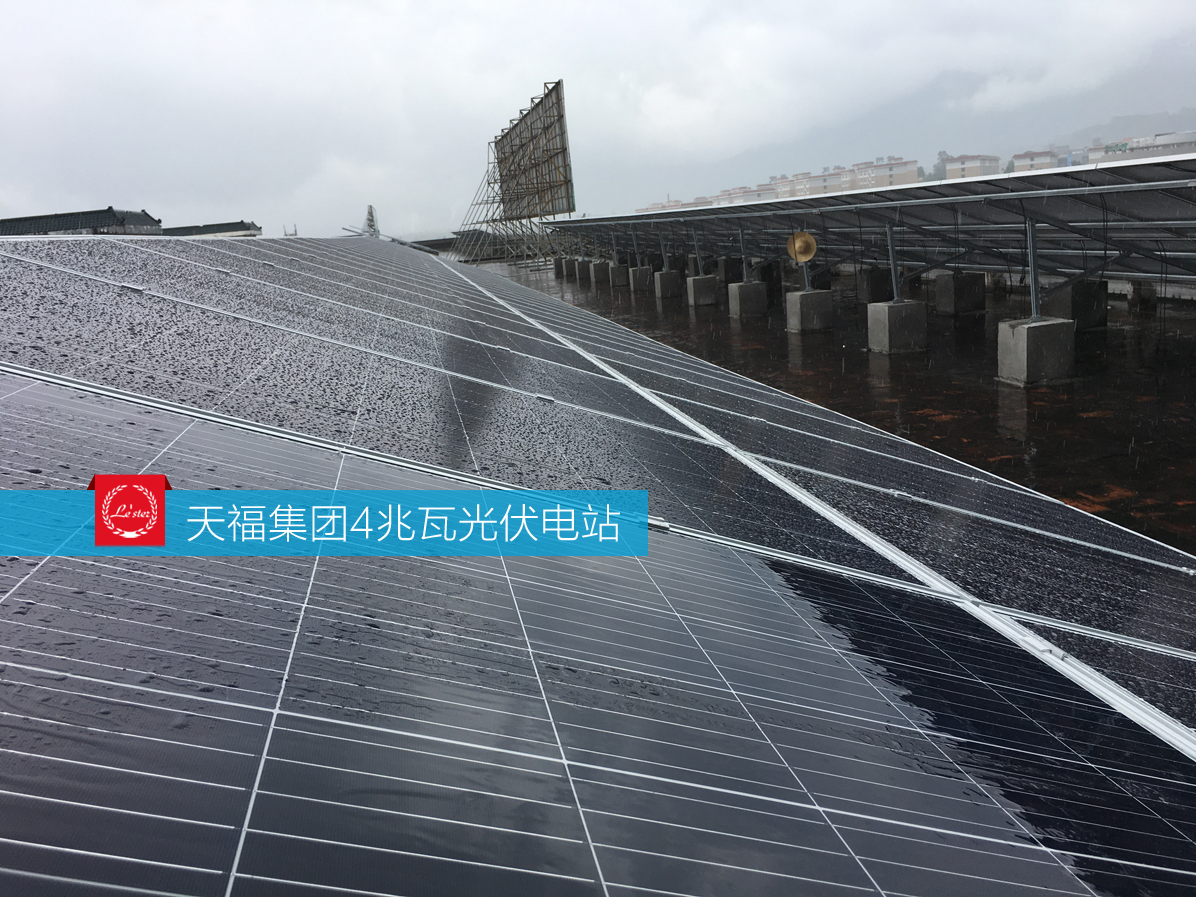 萊爾斯特承建天福集團4兆瓦光伏停車棚及屋面電站圖3